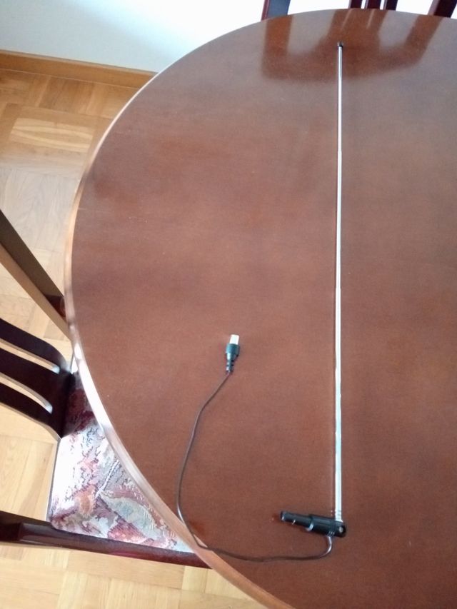 Antena de auto-radio de 60cm y 33cm d cable macho