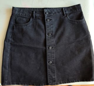 Blusa azul + camiseta blanca flores Vestidos,falda