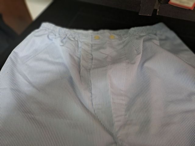 Pijama hombre rayas azul blanco - XL