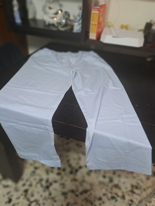 Pijama hombre rayas azul blanco - XL