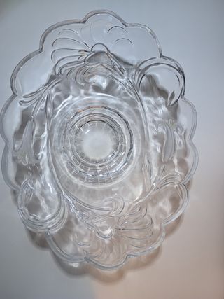 Centrotavola vetro trasparente