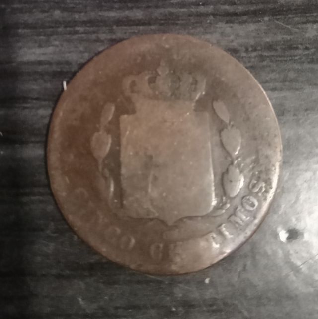 Moneda 5 céntimos Alfonso XII 1879