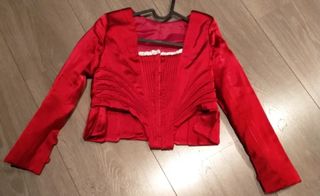 Corpiño rojo/grantae niña fallera 8-10 años 