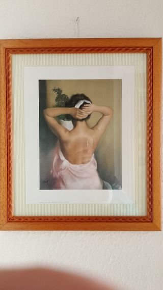 Cuadro vintage mujer