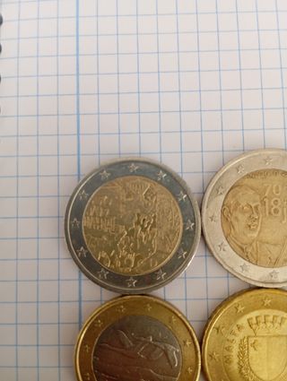 Monedas coleccionables de euro raras