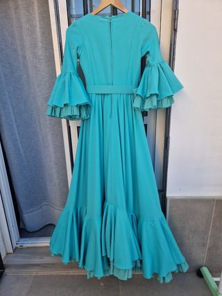 Traje Flamenca turquesa talla xs / s