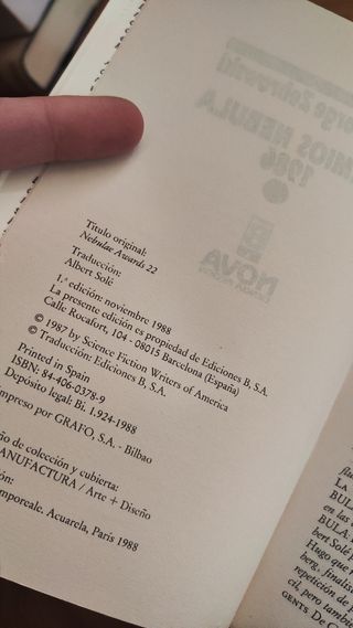 3x2 Premios Nebula 1986