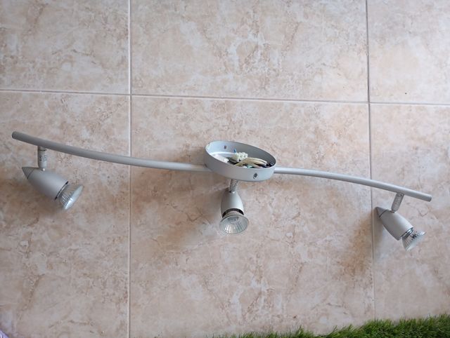 Lámpara techo doble flexible metàlica multiposició