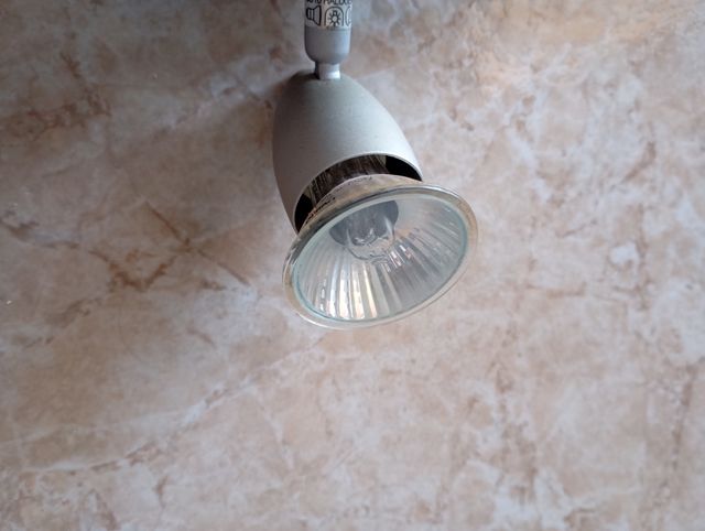 Lámpara techo doble flexible metàlica multiposició