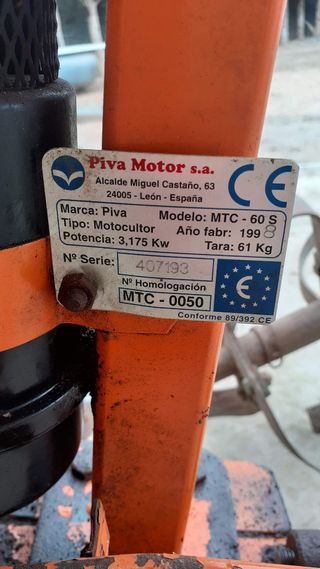 Motocultor Piva: Cultivador precio negociable