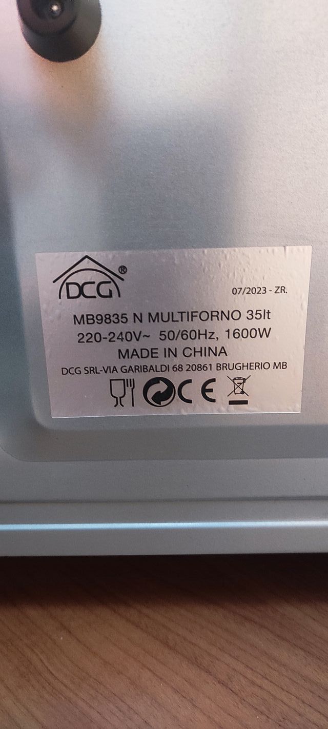 Forno Multifunzione DCG MB9835N - 35L, 1600W, Nero, Elettrico - Foto 12