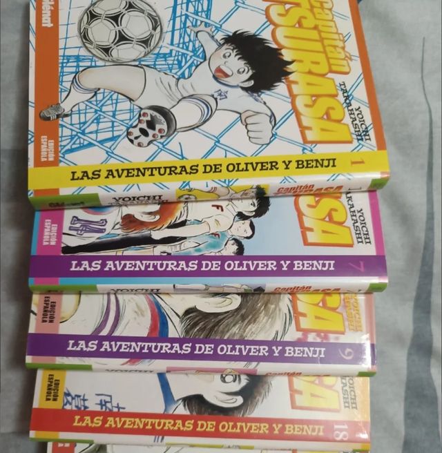 Capitán Tsubasa tomos 1, 7, 9, 18