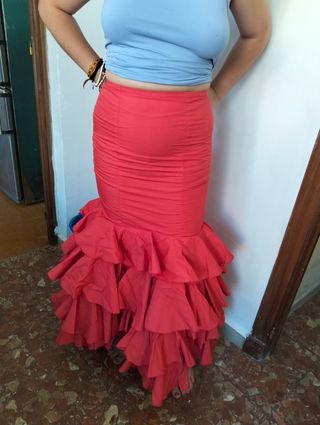 Falda Flamenca Roja