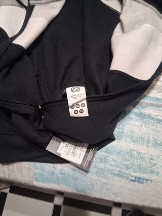 Chándal juvenil negro y gris talla 5