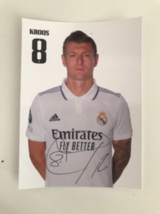 Foto firmada Toni Kroos Real Madrid