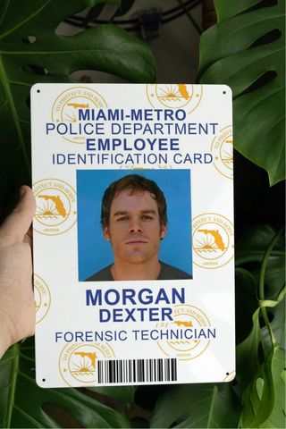 Dexter Morgan Poster Cartello Targa in Alluminio