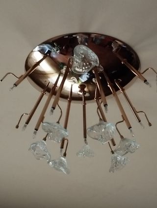 Lamparas salón doradas - 15 luces son