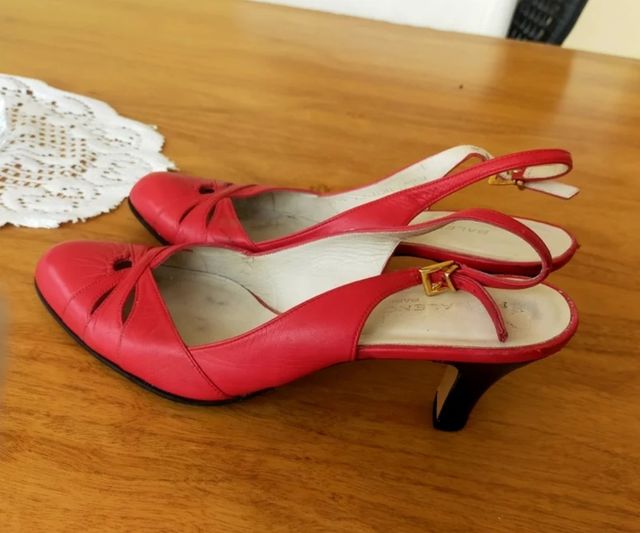 Sandalias rojas tacón talla 38'5