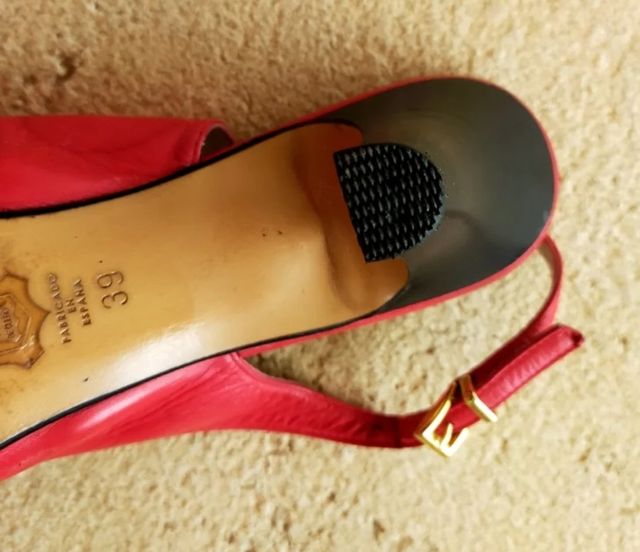 Sandalias rojas tacón talla 38'5