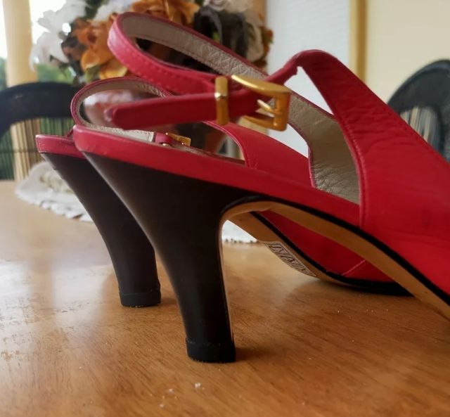 Sandalias rojas tacón talla 38'5