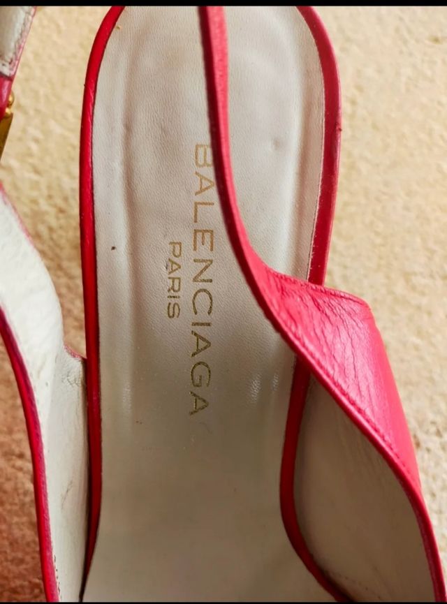 Sandalias rojas tacón talla 38'5