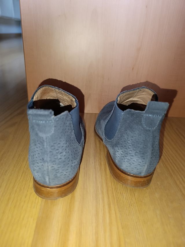 Botines primavera azul marino