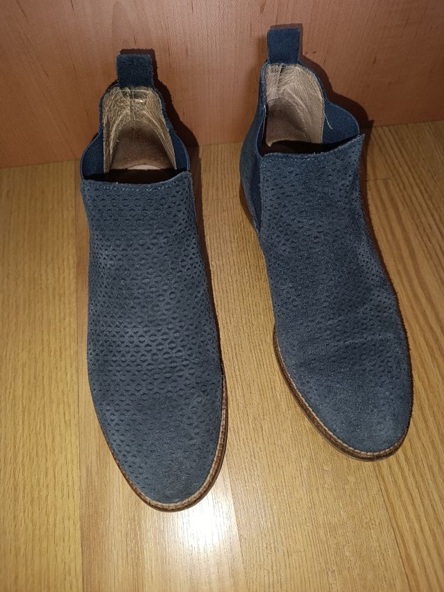 Botines primavera azul marino