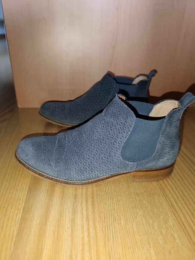 Botines primavera azul marino