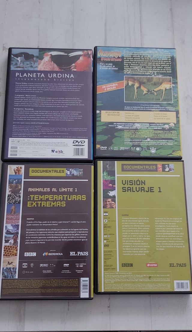 DVDs Documentales BBC - National Geographic