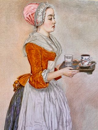 Dibujo La belle chocolatiere