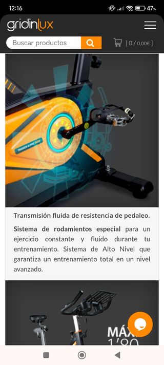 Bicicleta spinning: casi nueva