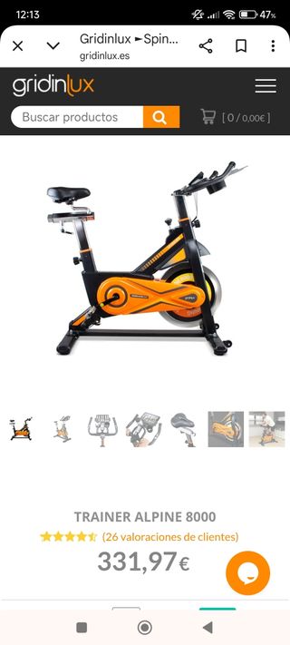 Bicicleta spinning: casi nueva