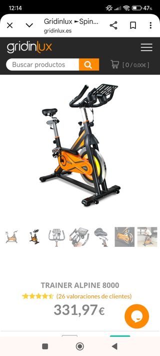 Bicicleta spinning: casi nueva