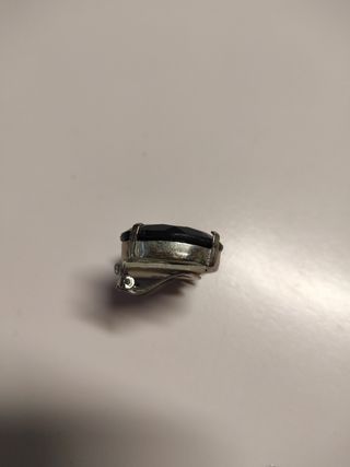 Orecchini a clip neri,