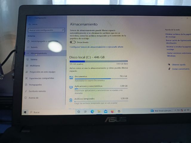 Portátil Asus Negro