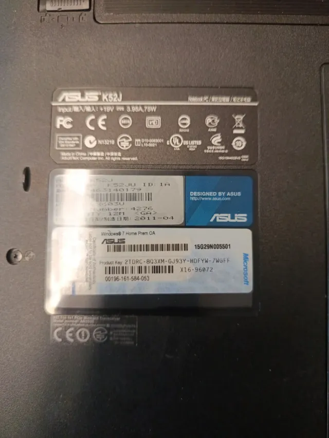 Portátil Asus Negro