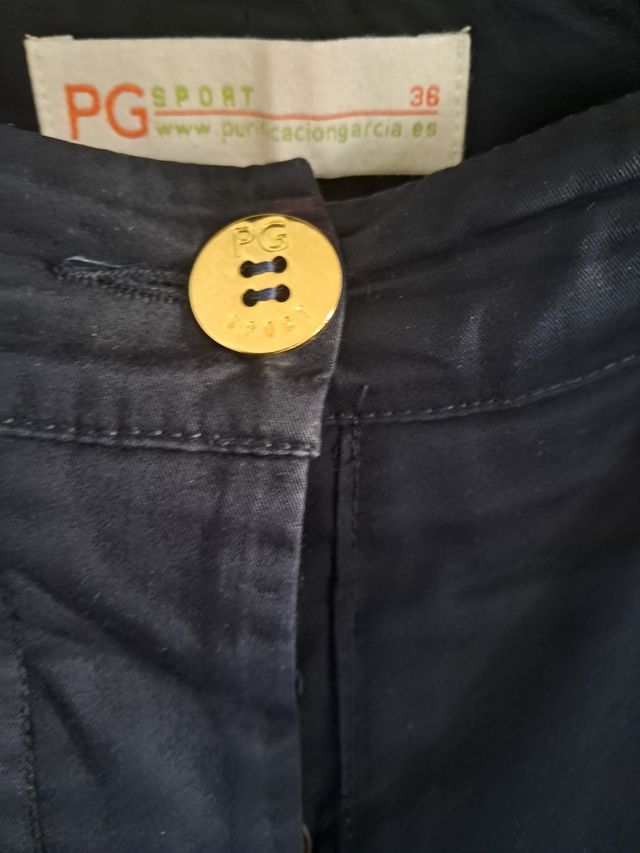 Pantalón Purificación García azul, talla 36