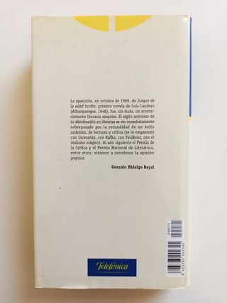 NOVELA "JUEGOS DE LA EDAD TARDÍA" DE LUÍS LANDERO 