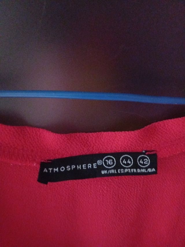 Blusa roja verano mujer