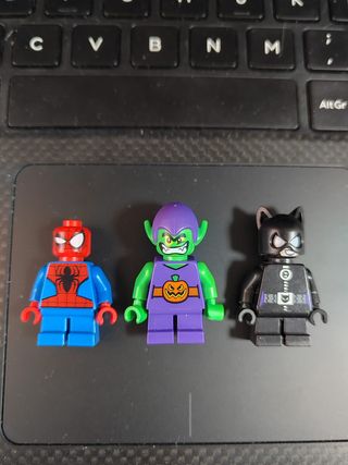 3 minifiguras LEGO Marvel/DC – Spider-Man, Green G