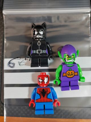 3 minifiguras LEGO Marvel/DC – Spider-Man, Green G