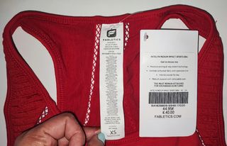 Sujetador deportivo Fabletics rojo XS
NUEVO SIN ES