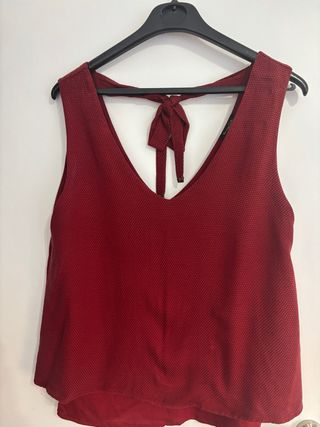 Blusa Massimo Dutti roja - Talla L
