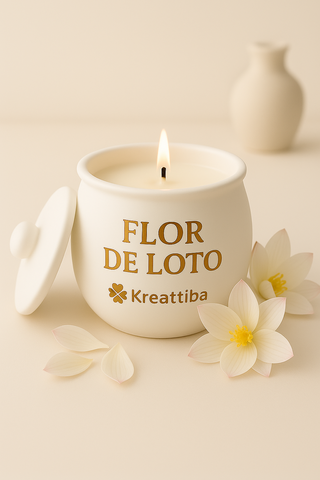 Vela artesanal en tarro caldero