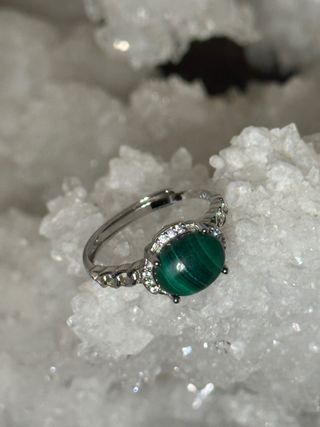 Anello Malachite Argento 925