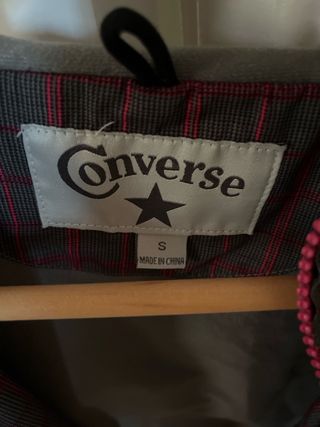 Chaqueta Converse Gris Rosa - Talla S