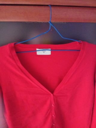 Jersey rojo mujer talla L