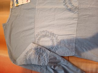 Camiseta azul manga larga - XL