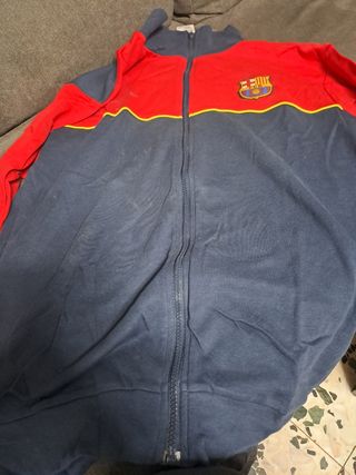 Chaqueta FC Barcelona - Rojo y Azul
