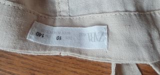 Peto lino niña talla 10